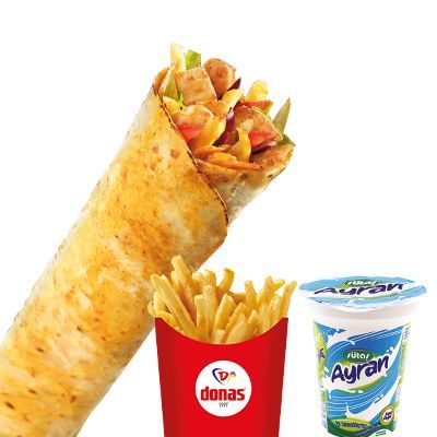 Donas Tavuk Döner Dürüm Menü 1