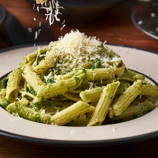 Pesto Soslu Makarna+Coca Cola