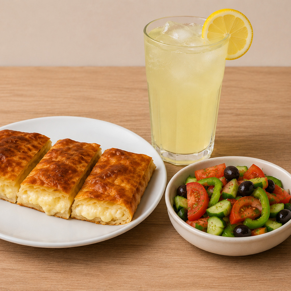 250 gr Peynirli Börek 3'lü Özel Menü