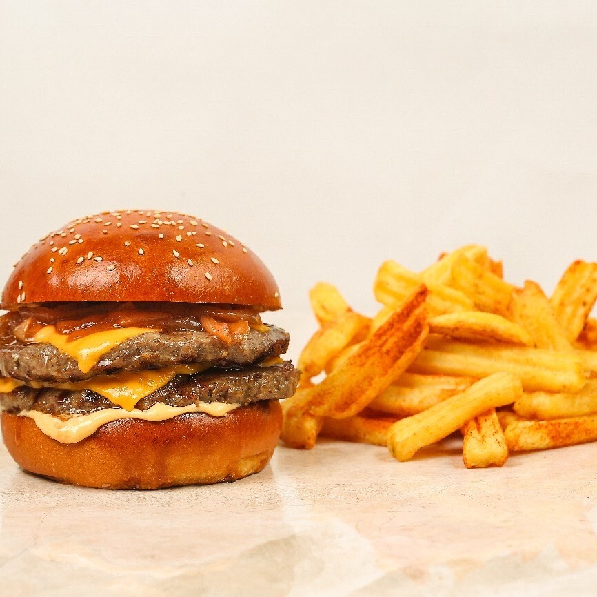 Double Cheeseburger+Patates