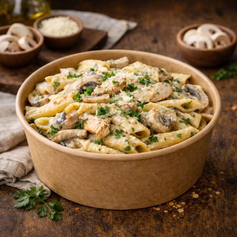 Kremalı Tavuklu Penne Bowl Makarna 500g+