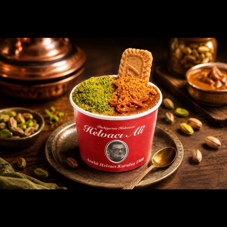 Lotus Bisküvili İrmik Helvası & Cennet Çamuru Dondurmasız (Extra boy 260 gr)