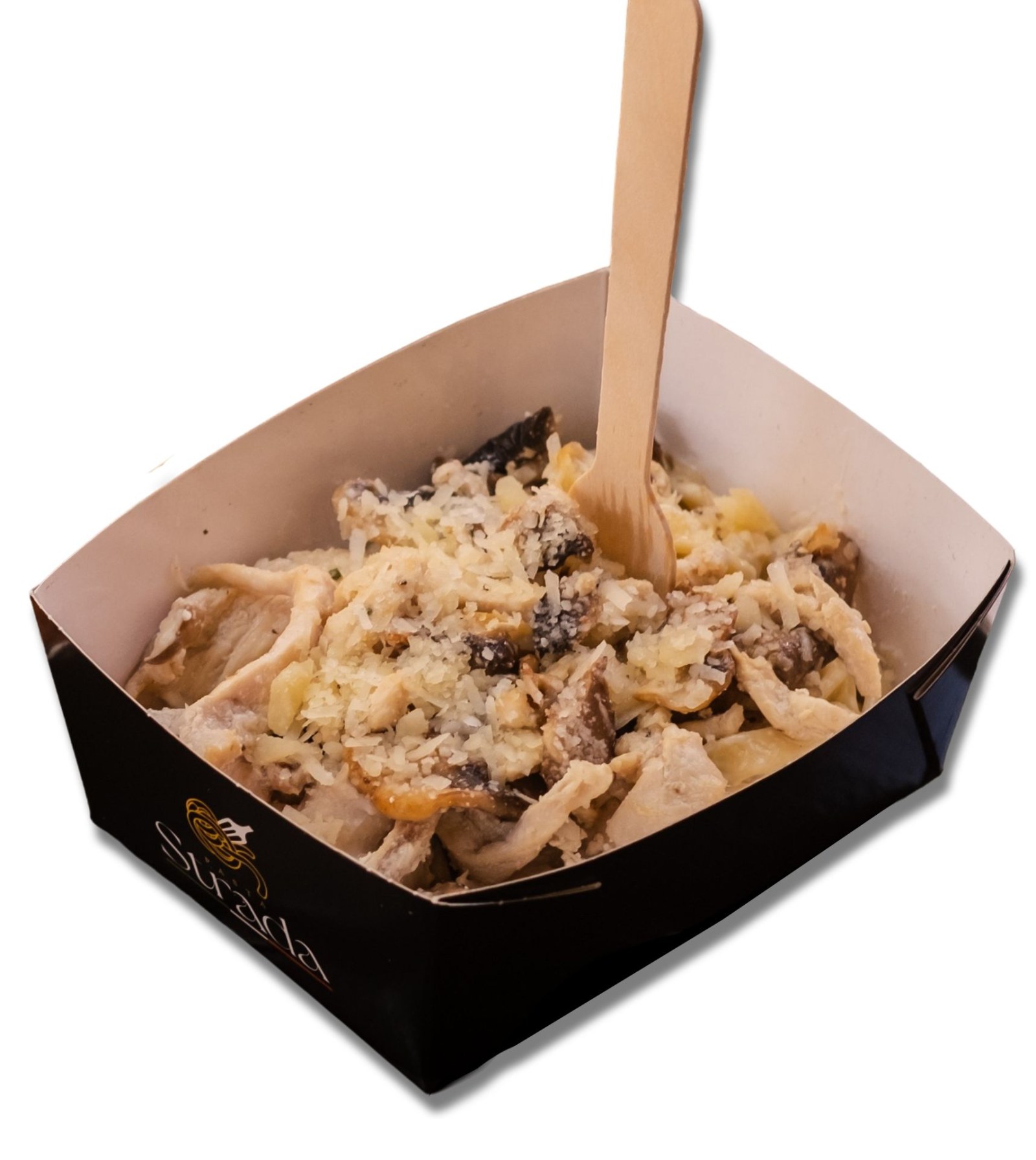 Mantarlı Tavuklu Fettuccine Alfredo