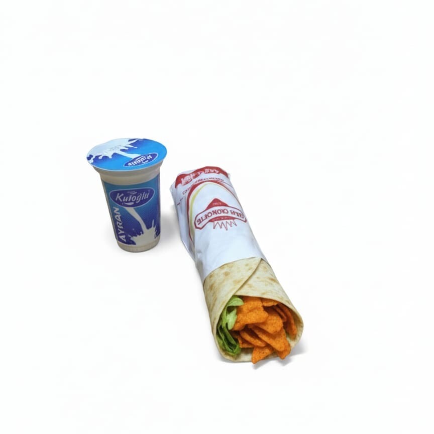 Doritoslu Duble Dürüm (180 Gr.)+Ayran 170 Ml