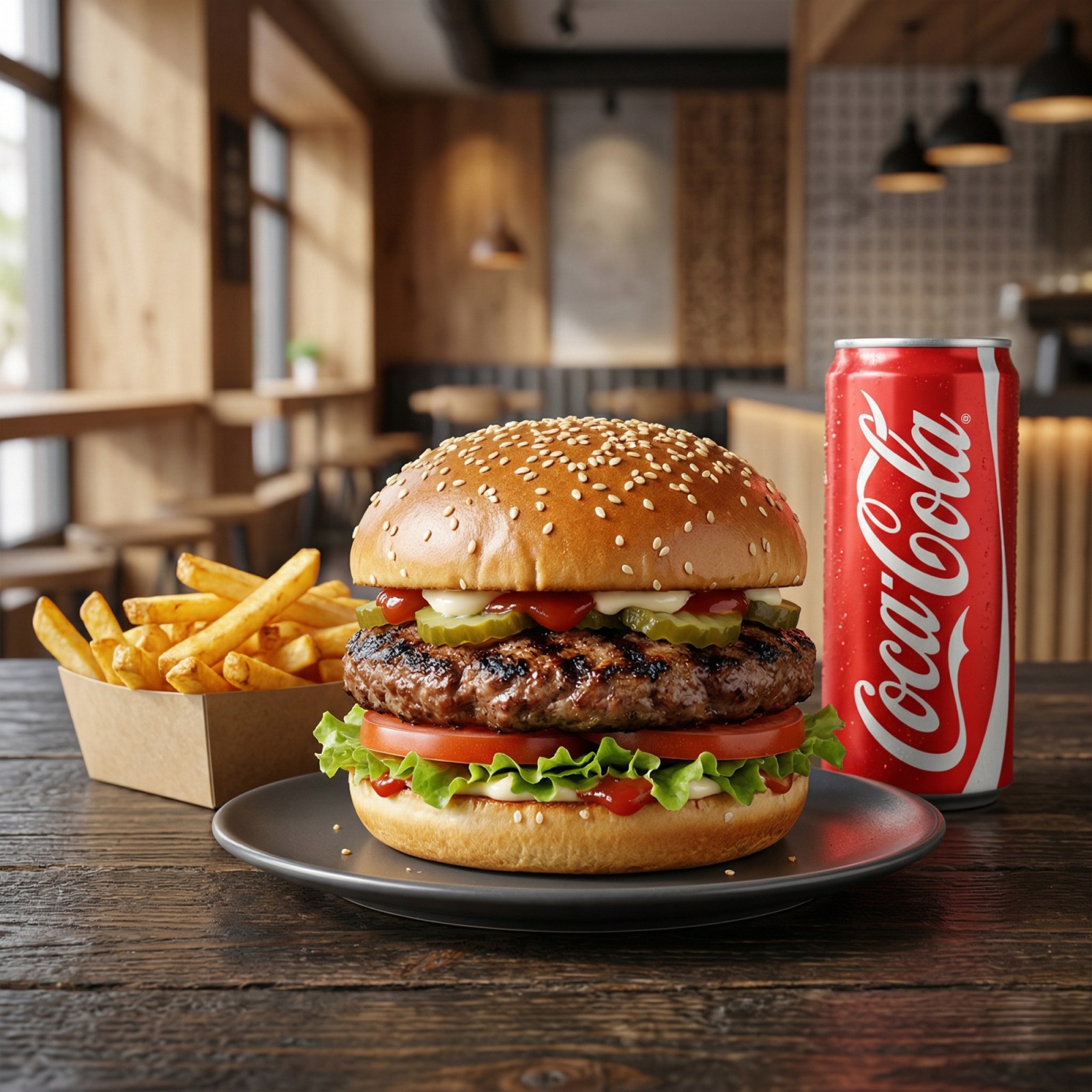 Köfte Burger Menü -Meatball Burger Menu
