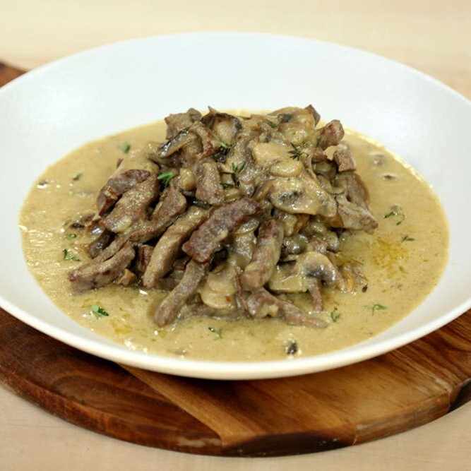 Kremalı Mantarlı Biftek
