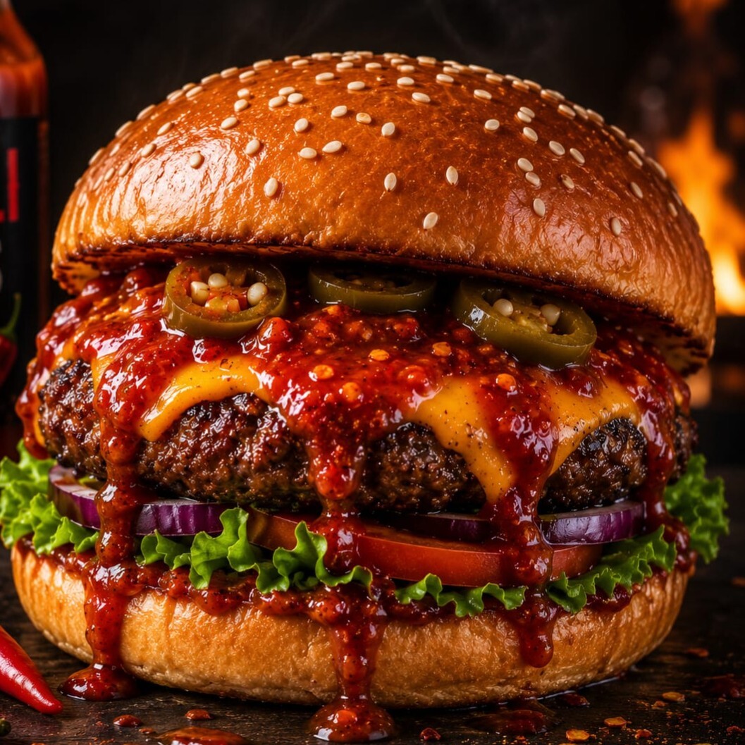 Acılı Et Burger