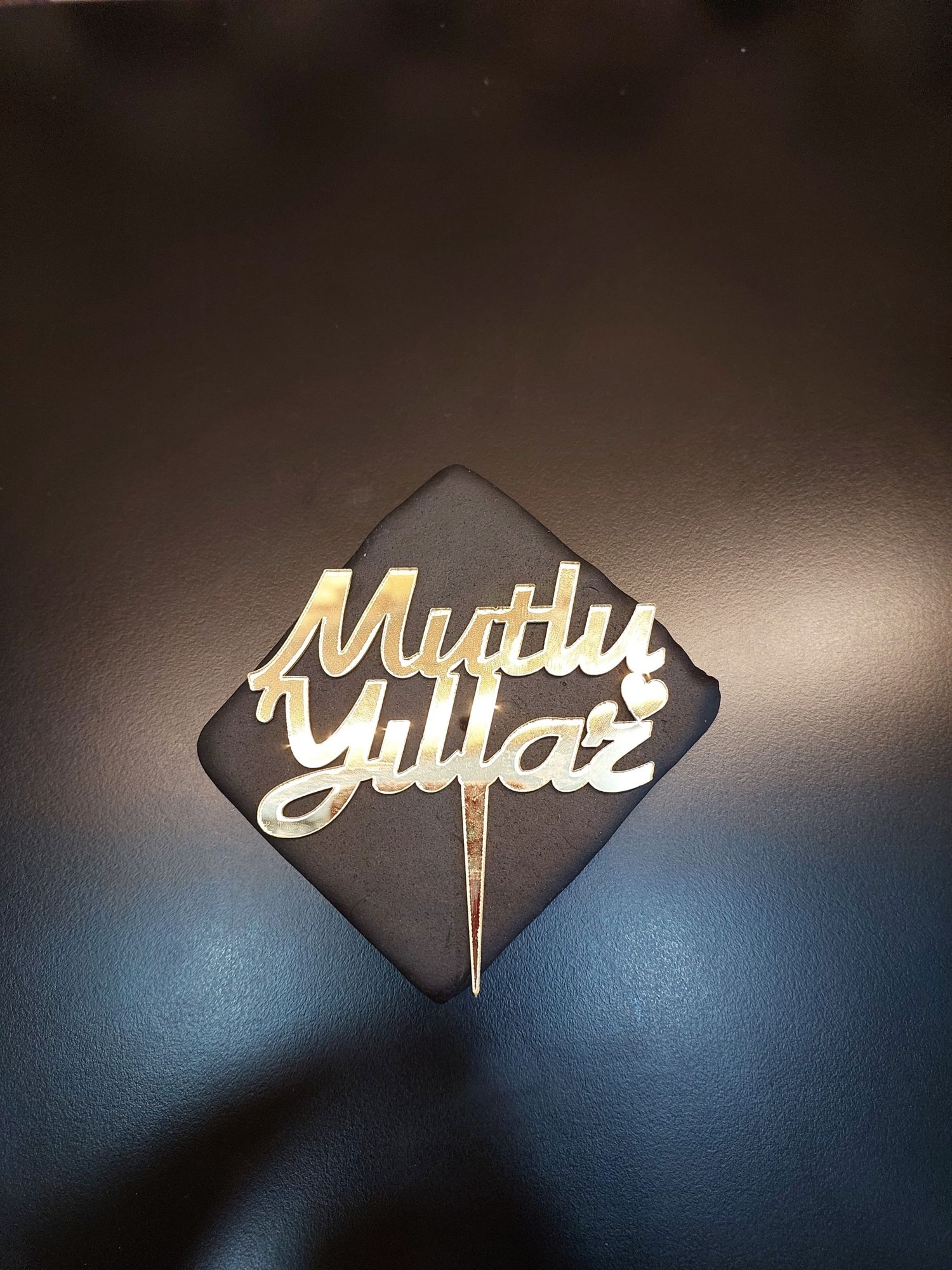 Mutlu Yıllar Gold Pleksi
