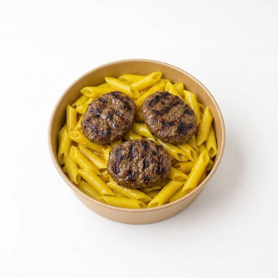 Makarna Üstü Mangal Köfte