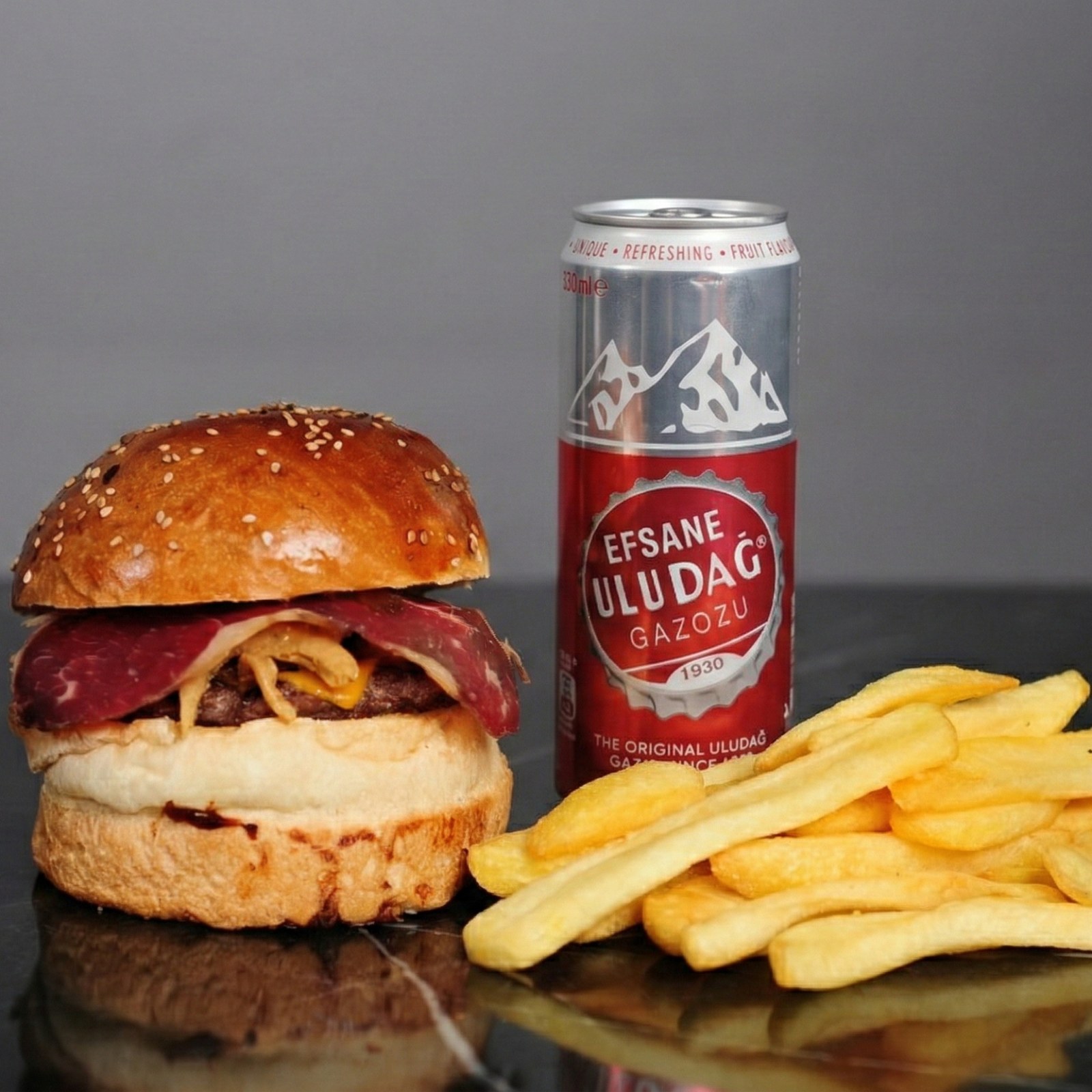 Pastırmalı Burger Menü