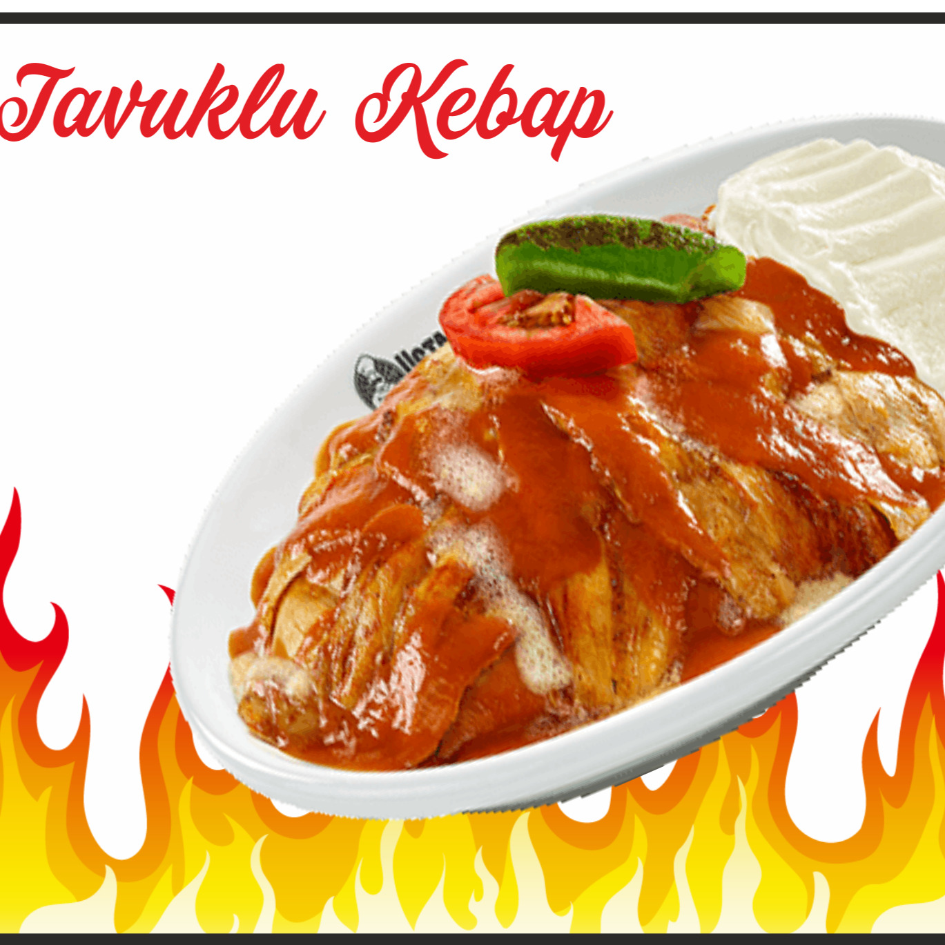 Tavuklu Bursa Kebabı ( 1,5 Porsiyon )