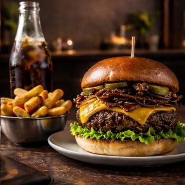 Black Smoke | 130 gr Isli Dana Burger Menü