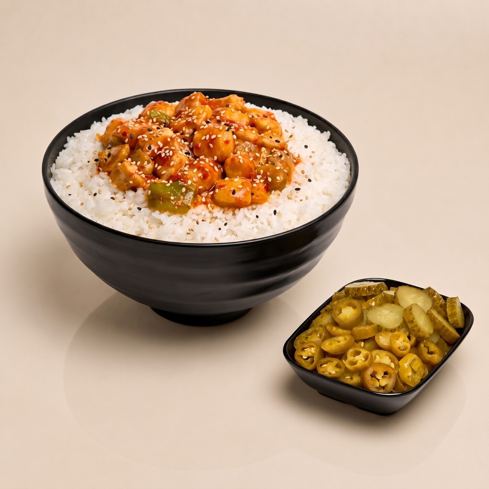 Susamlı Sweet Chili Soslu Tavuk Pilav