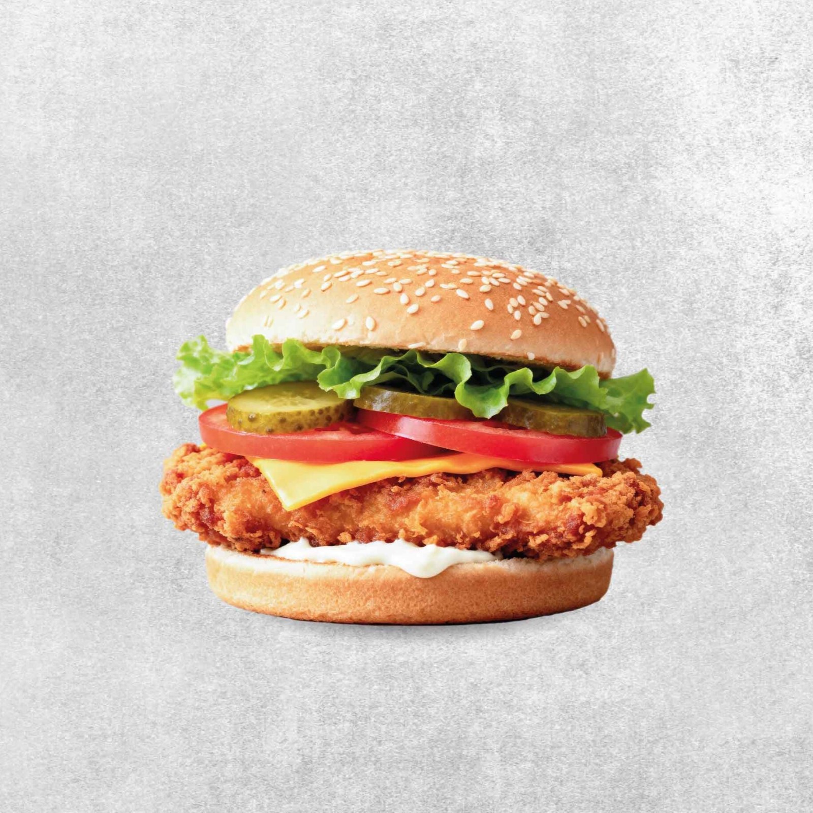 Cheddarlı Tavuk Burger