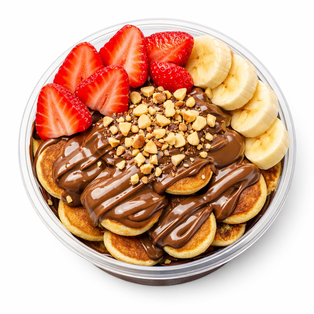 Çikolatalı Mini Pankek Sepeti🍫🥞