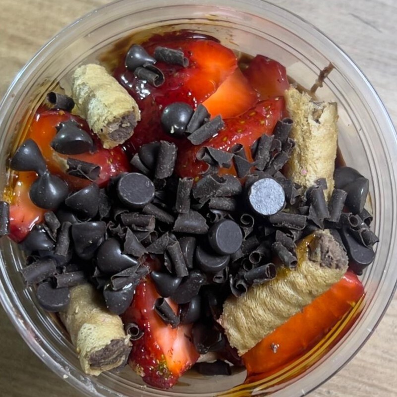 Choco Caramel Bardak Waffle