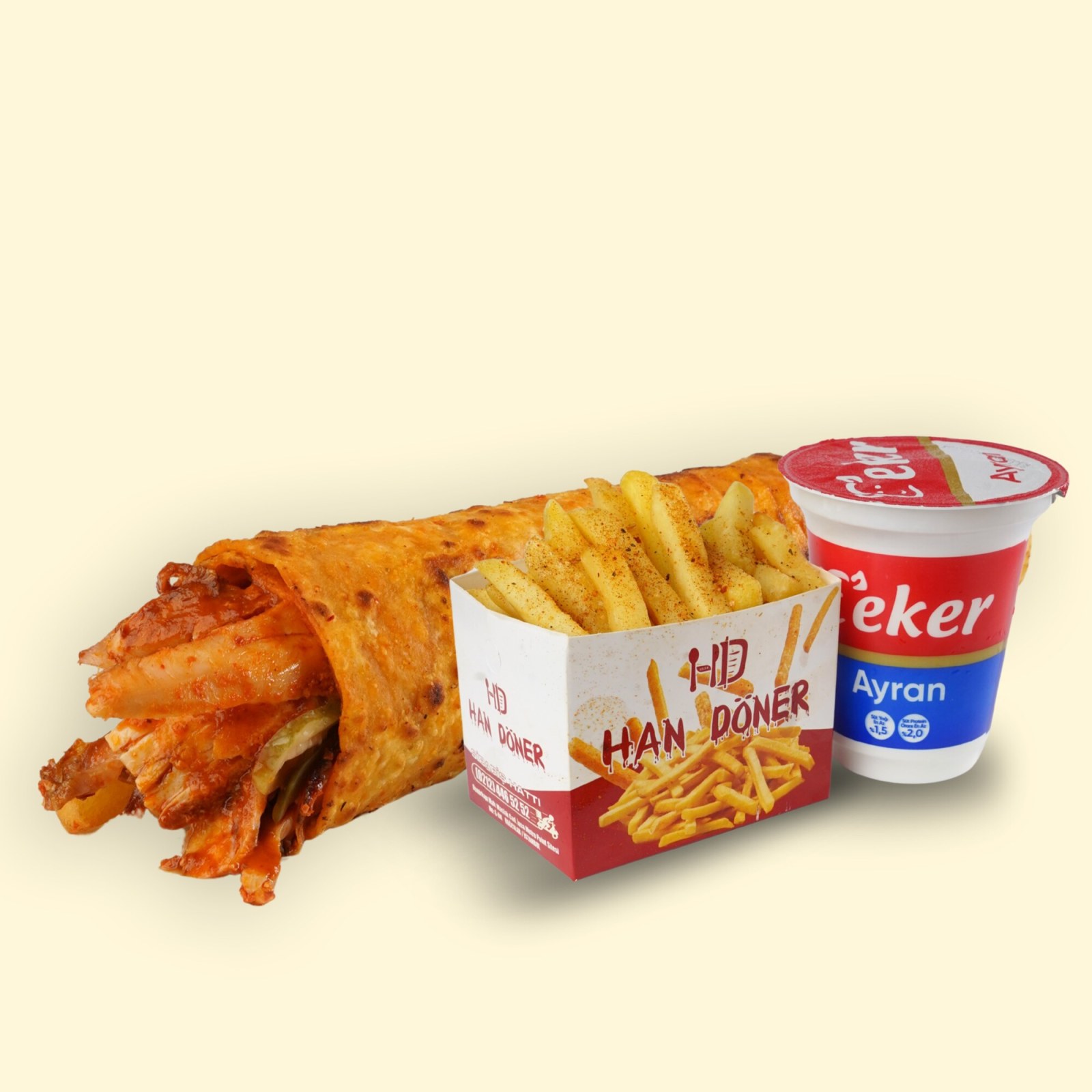 Tavuk Döner Large Dürüm Menü