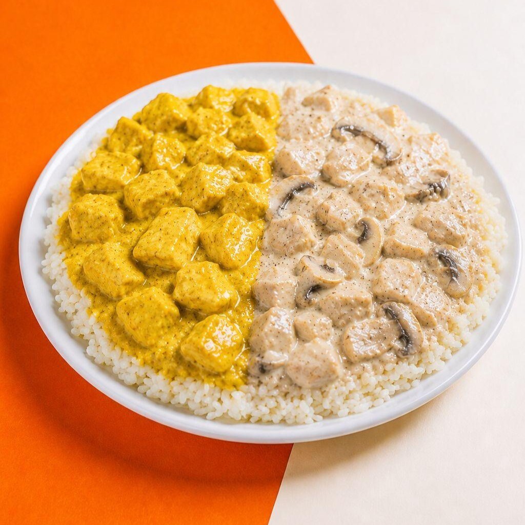 Köri & Kremalı Mantarlı Tavuk Pilav Mix