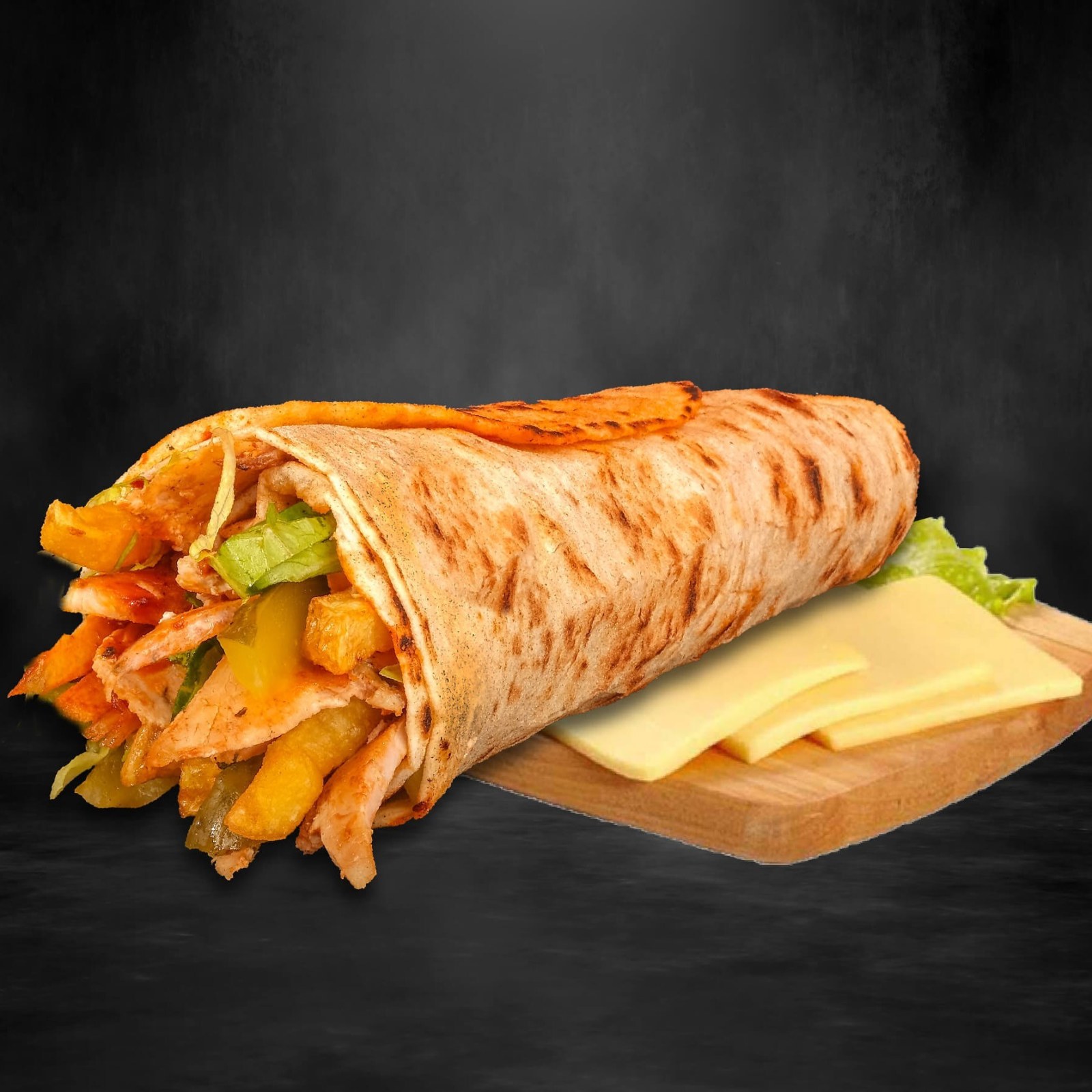 Kaşarlı Tavuk Döner Dürüm