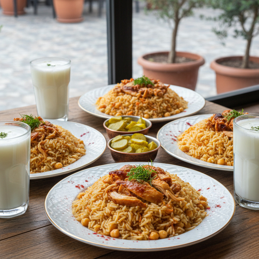 Aile Menüsü(3 tavuklu +3 Açık Ayran)