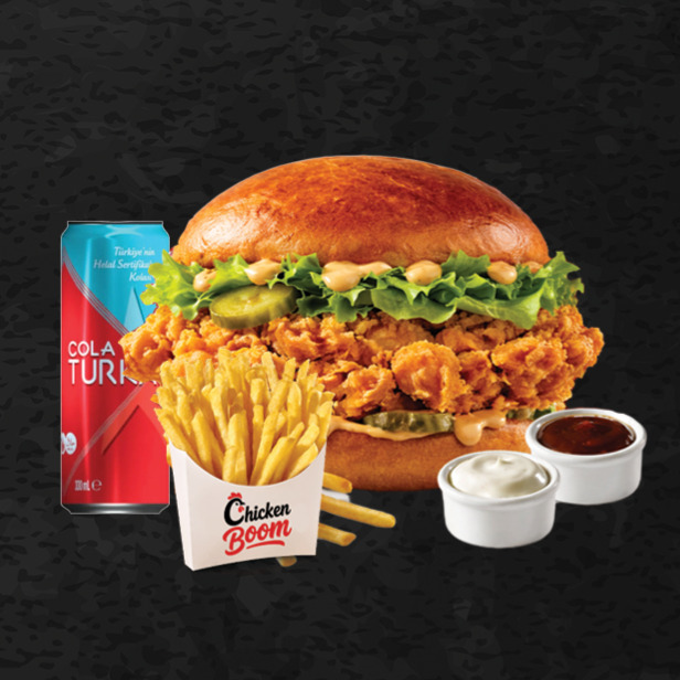 Chicken Boom Burger Menü