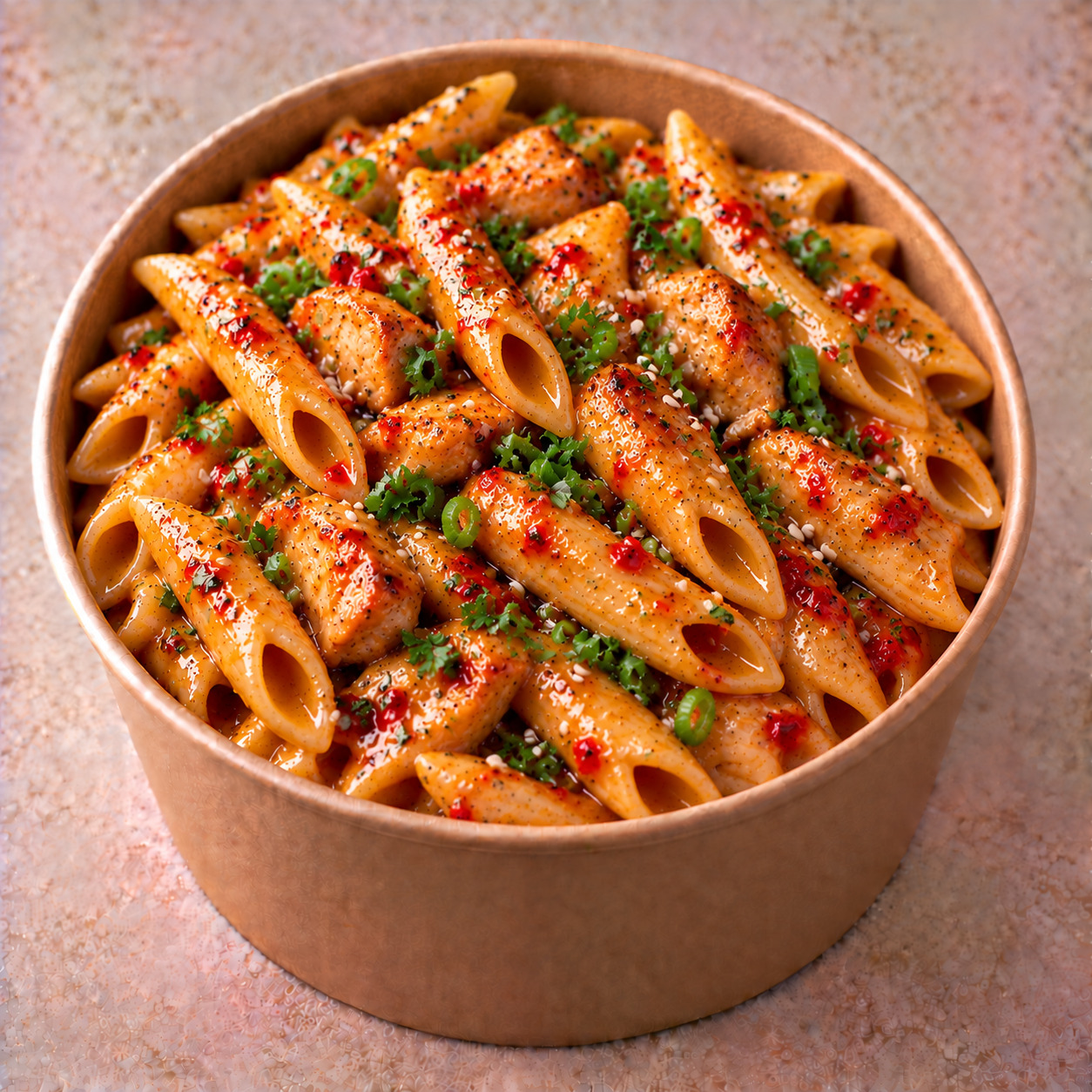 Sweet Chili Soslu Tavuklu Penne