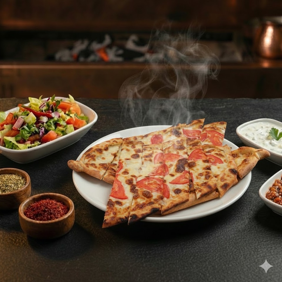 Kaşarlı Domatesli Pide
