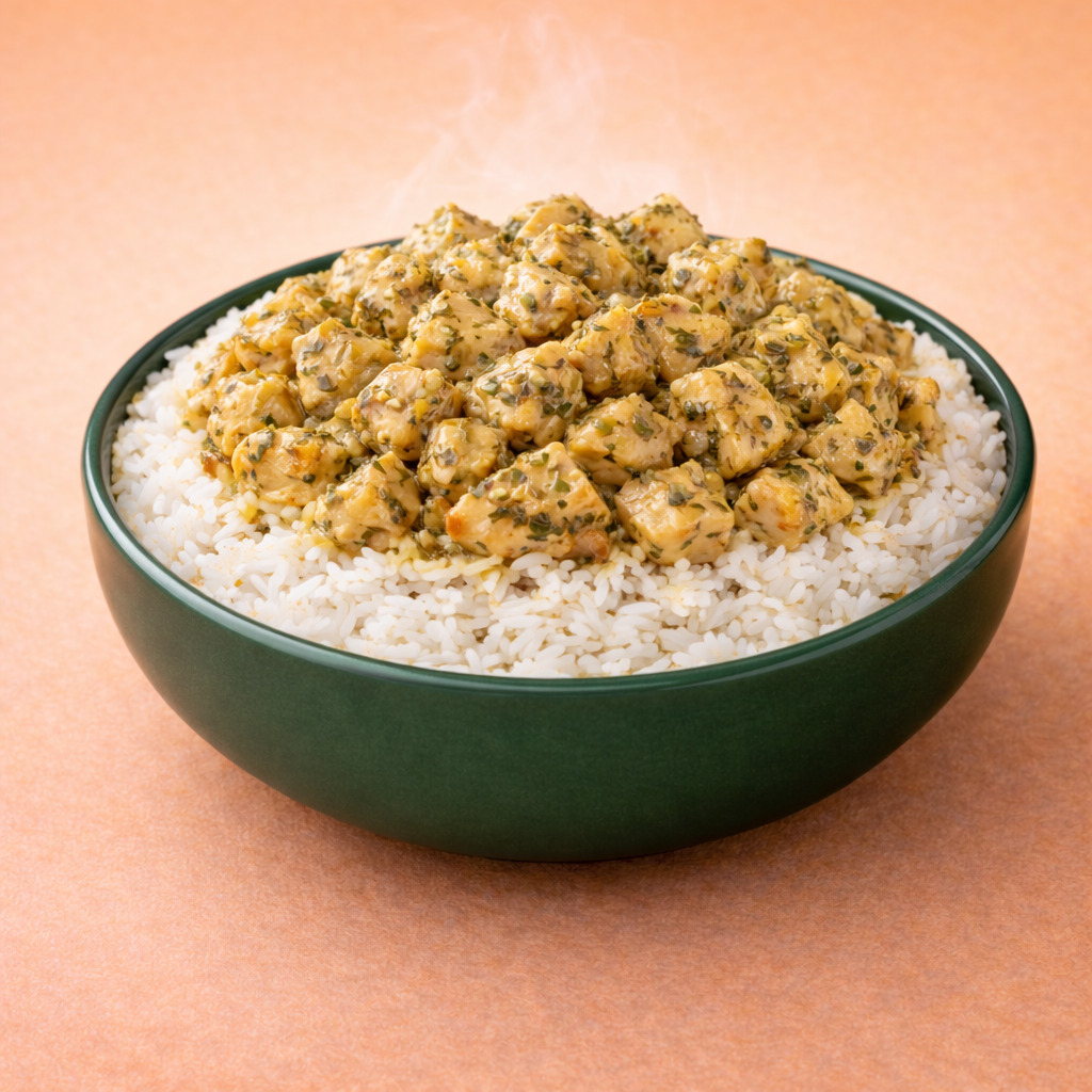 Dağ Kekikli Soslu Tavuklu Pilav
