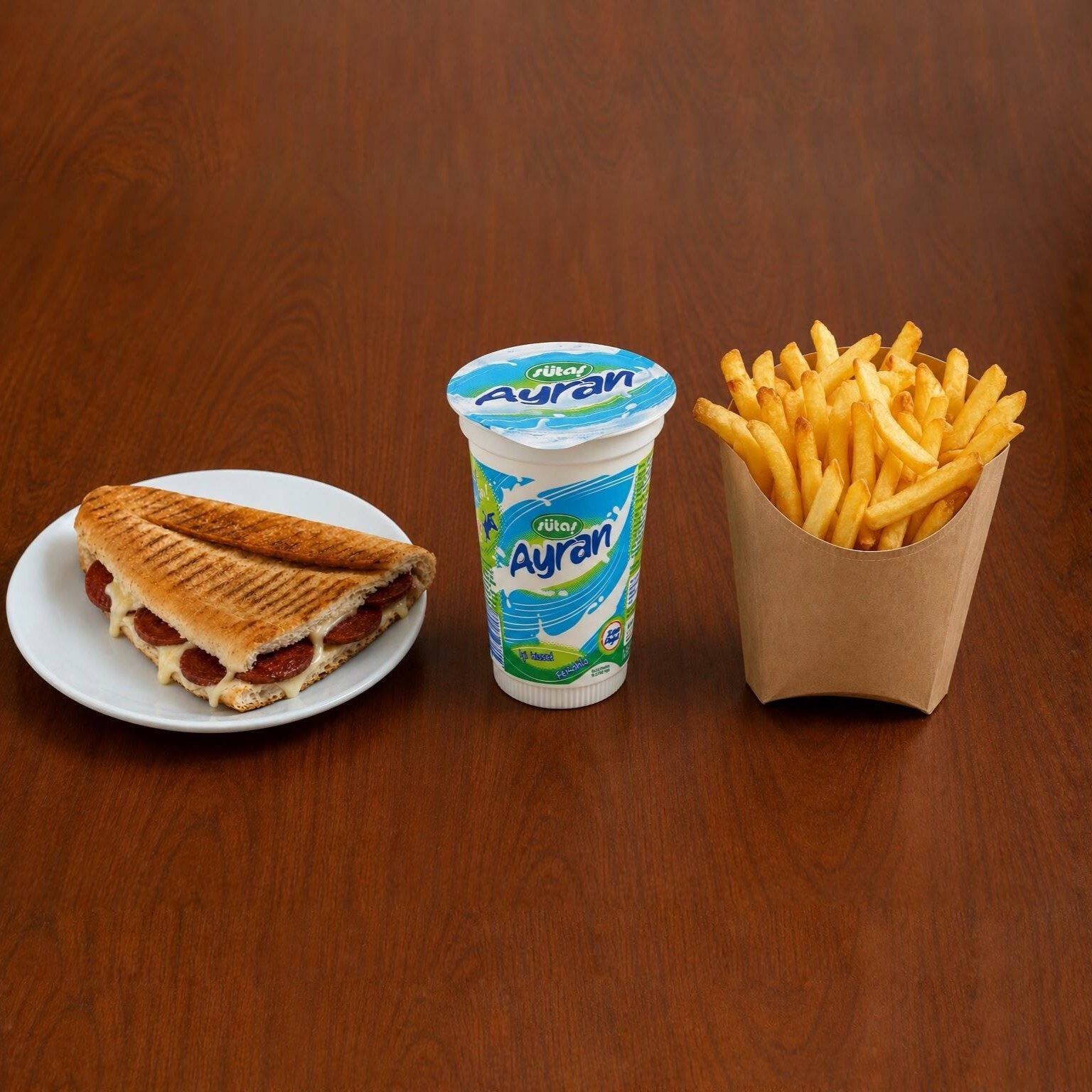 Yarım Ekmek Karışık Tost Menü