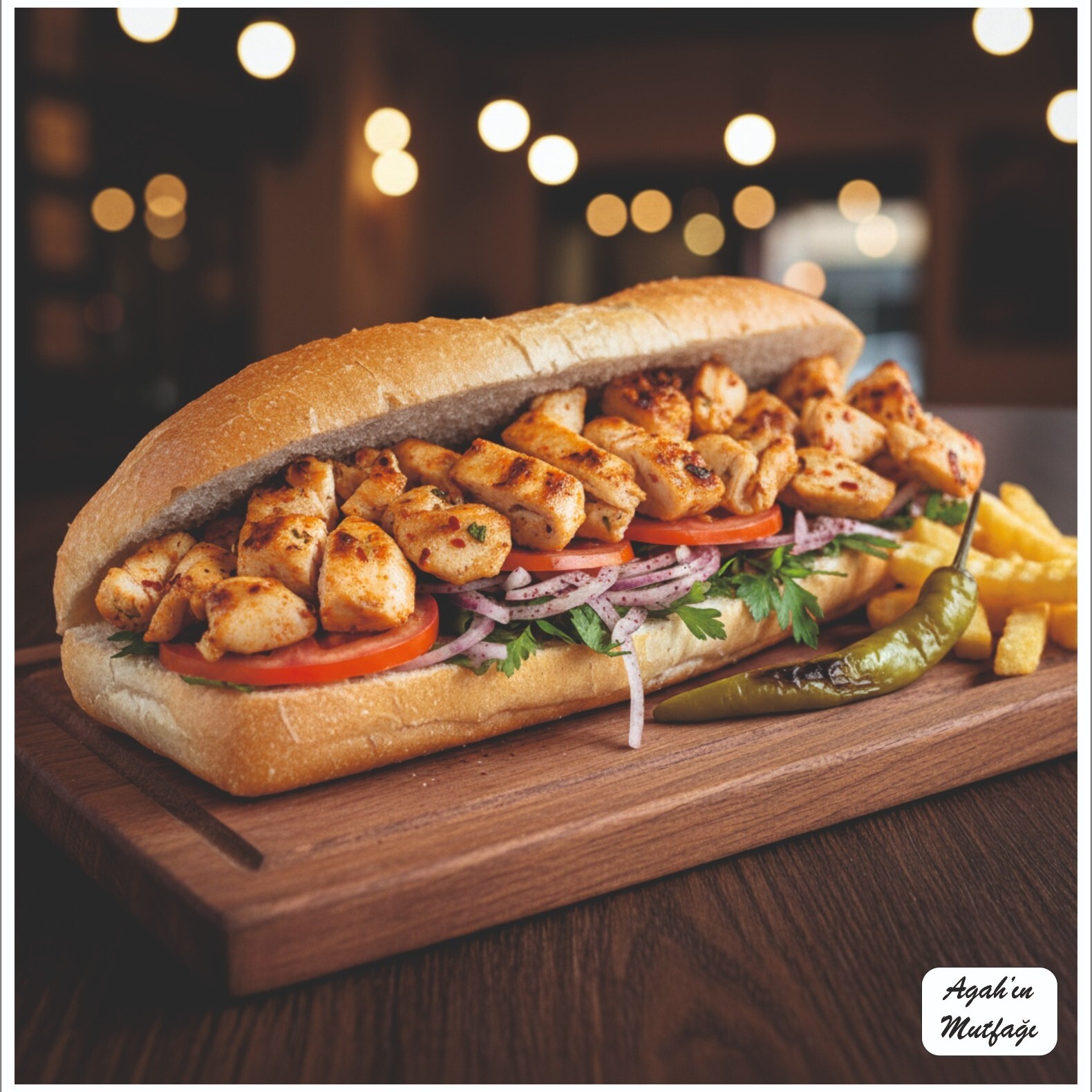 Soslu Jülyen Tavuk Ekmek