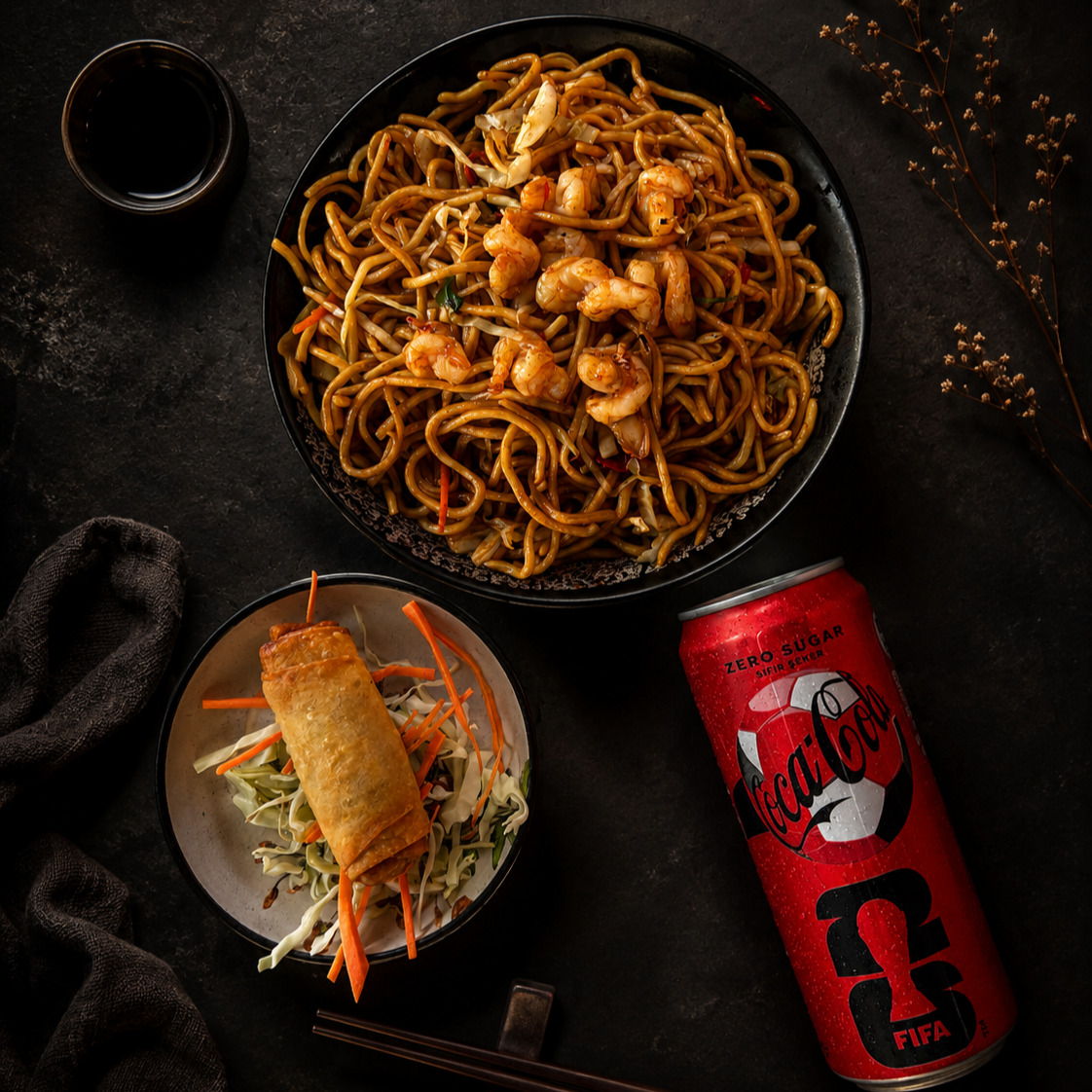 Karidesli Noodle Menü