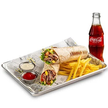 BKE | Et Döner Dürüm Menü + Coca-Cola (33 cl.)
