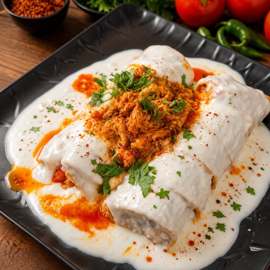 Duble Tavuk Yoğurtlu Tantuni