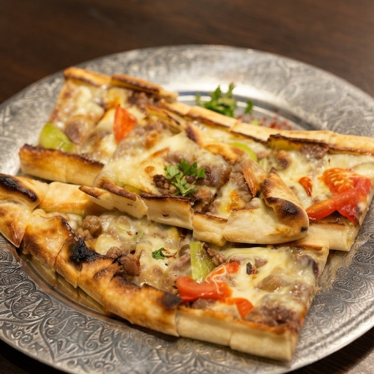 Kavurmalı Kaşarlı Pide