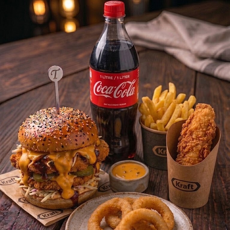 Cheddar Tek Kişilik Dev Menü
