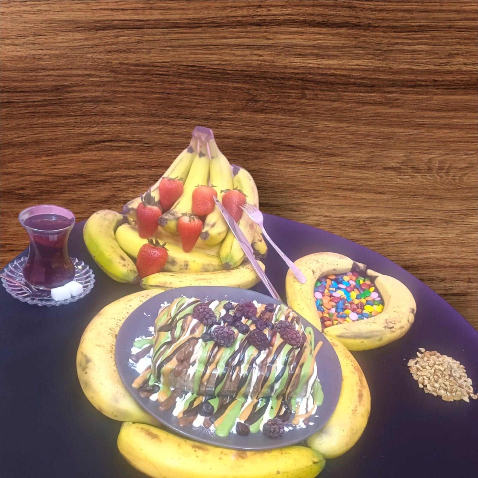 Meyve Şöleni Waffle