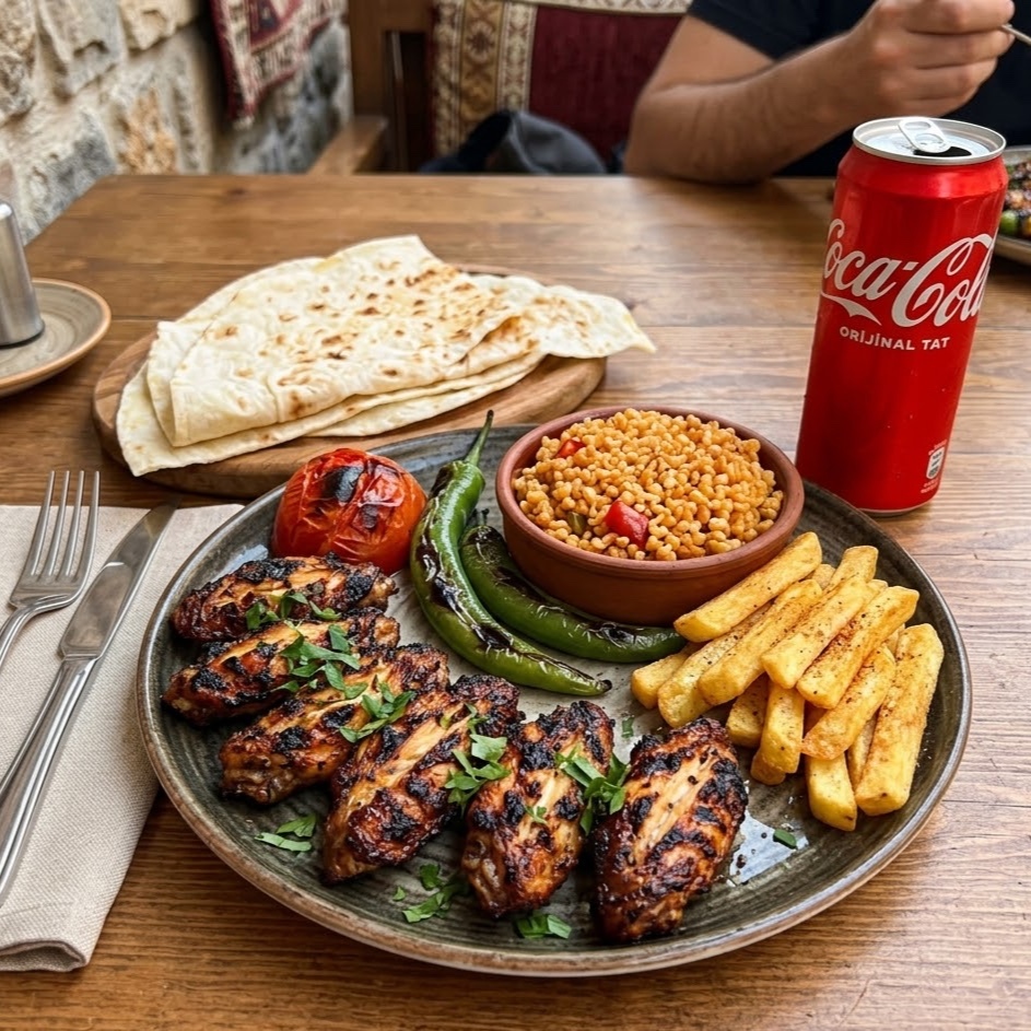 Izgara Uç Kanat 6'lı Menü🍖🔥🍟🫓🥤