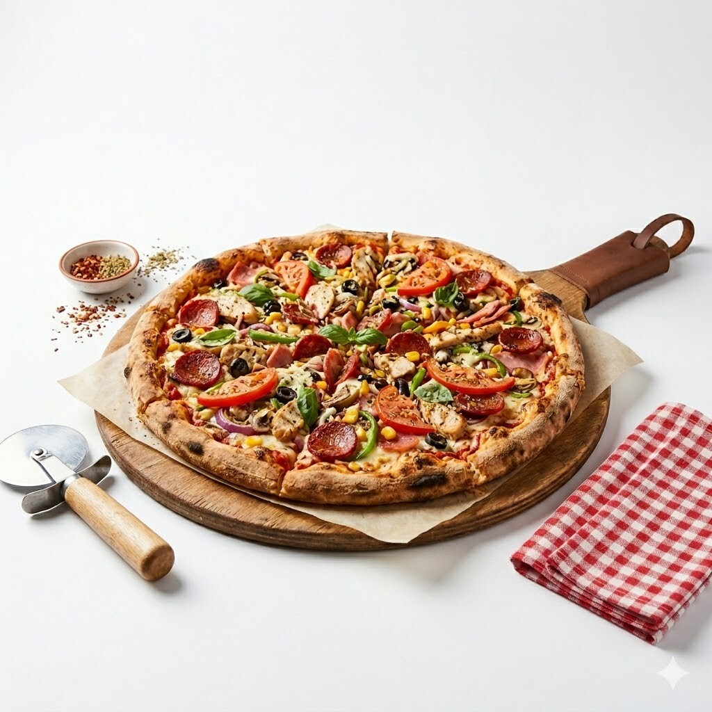 Süper Karışık Pizza(Büyük Boy)