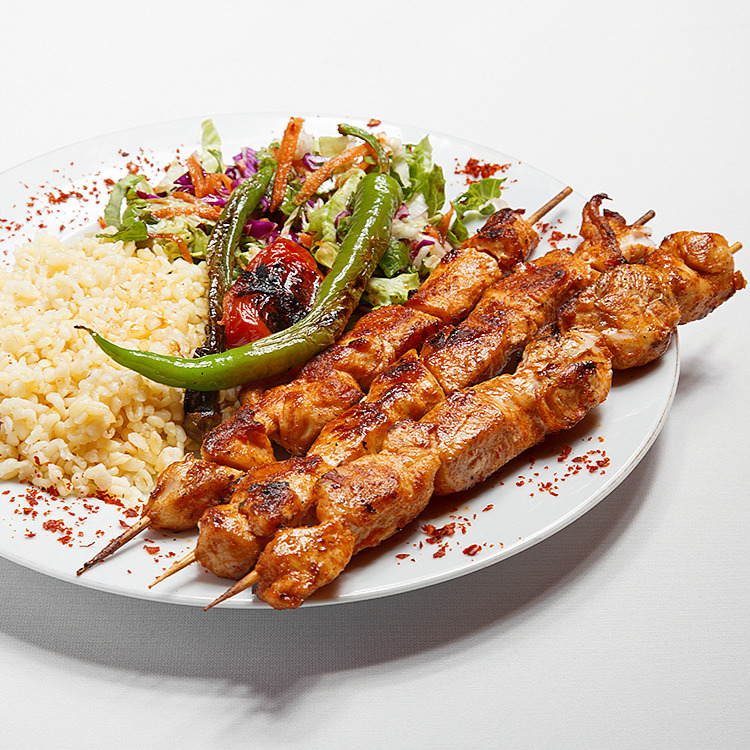 Tavuk Şiş Porsiyon + Salata + Ayran