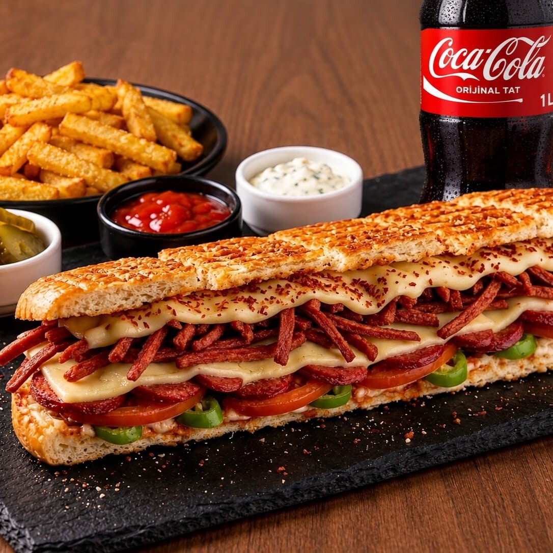 Special Vista Atom Tost + 1 Lt Coca Cola + Baharatlı Patates