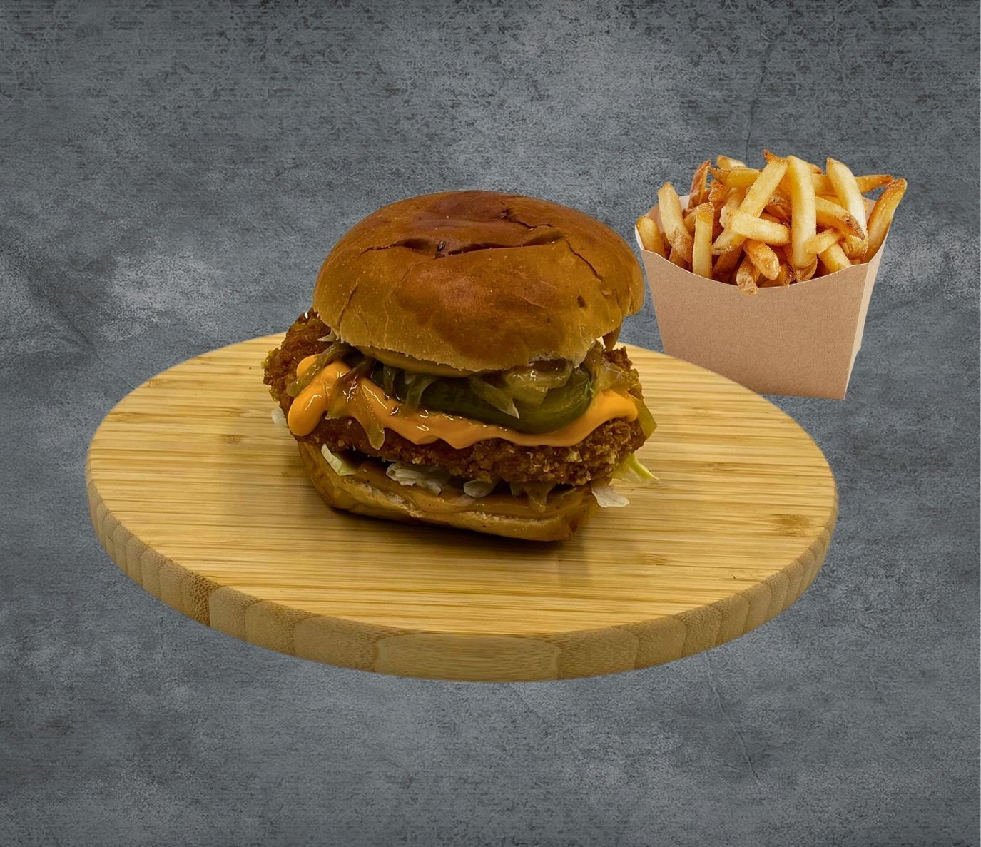 Cheese Tavuk Burger Menü