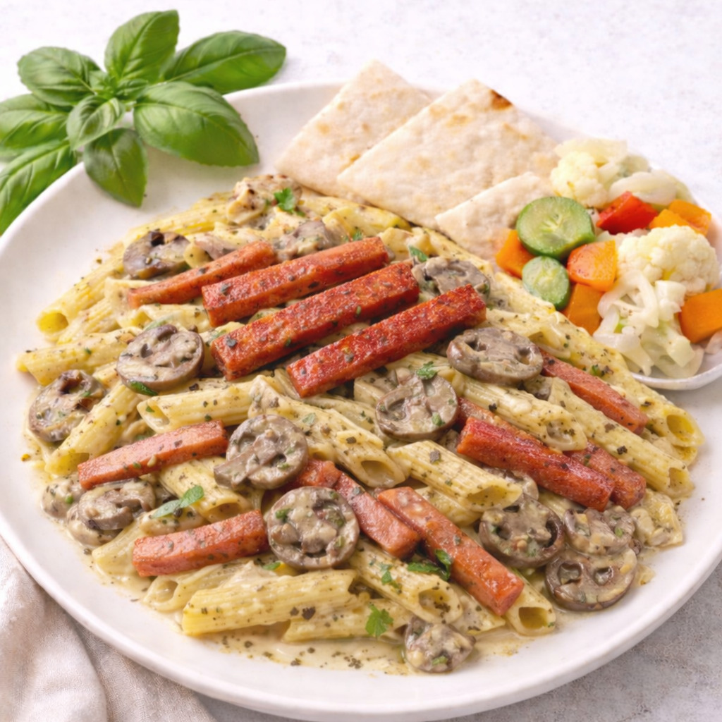 Sosisli Kremalı Penne (Tam Porsiyon)