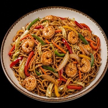 Karidesli Noodle