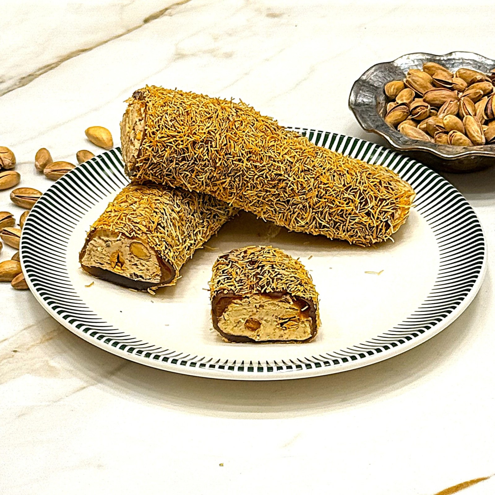Kadayıflı Karamel Bademli Lokum (1 kg.)