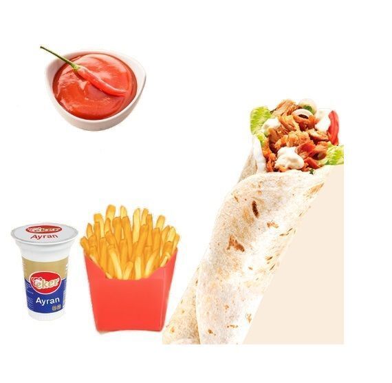 Acı Soslu Tavuk Döner Dürüm Menü