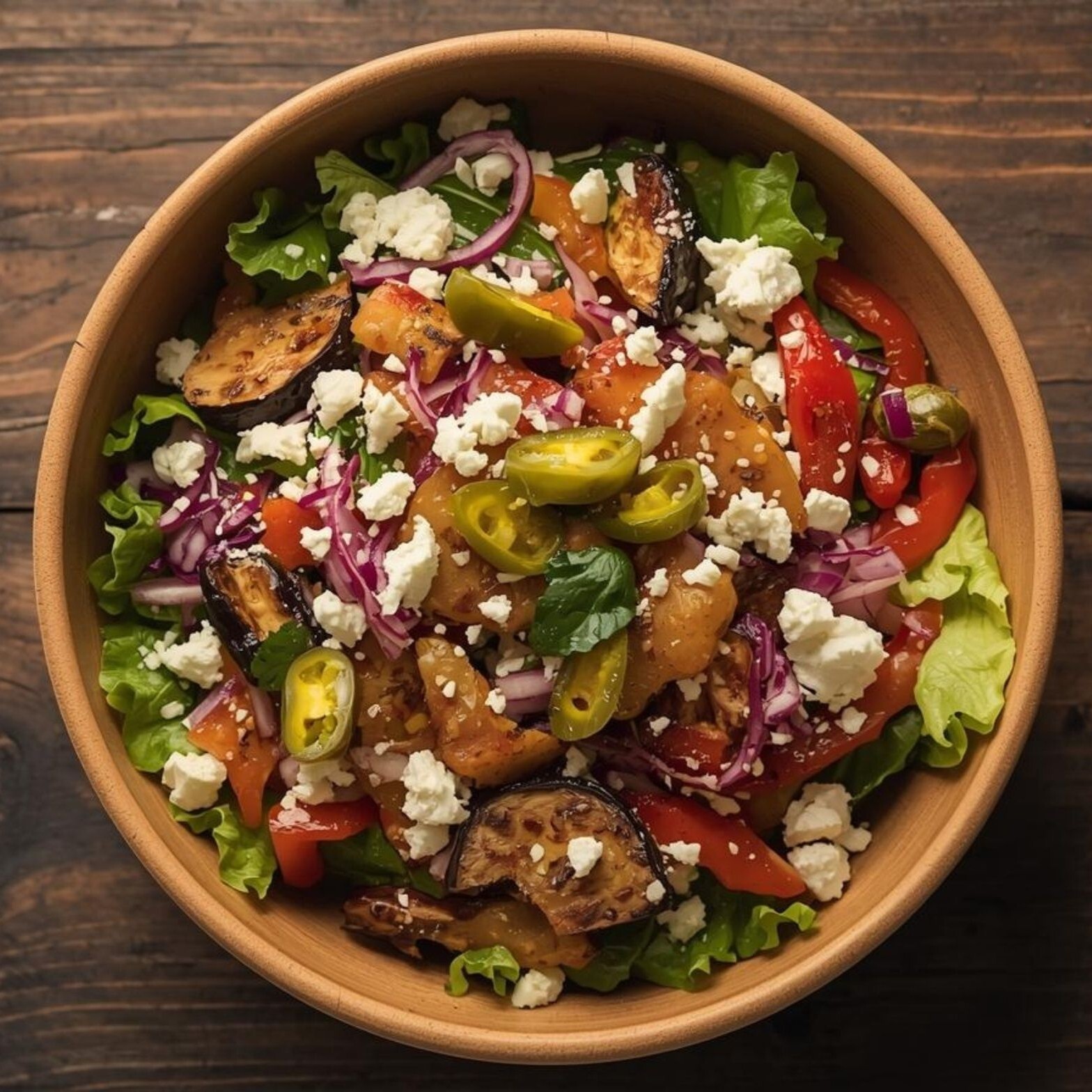 Beyaz Peynirli Köz Lezzeti Salata