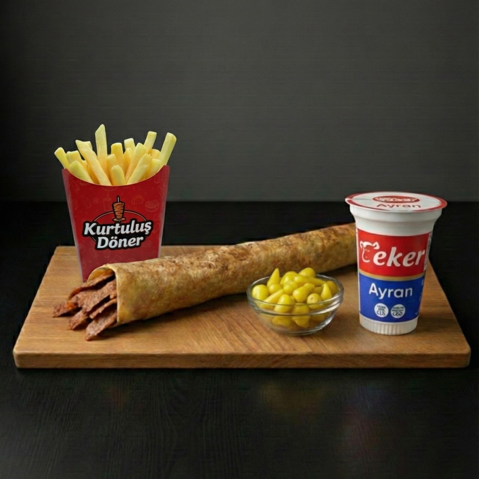Kurtuluş Döner Et (Xlarge 45cm) Dürüm Menü