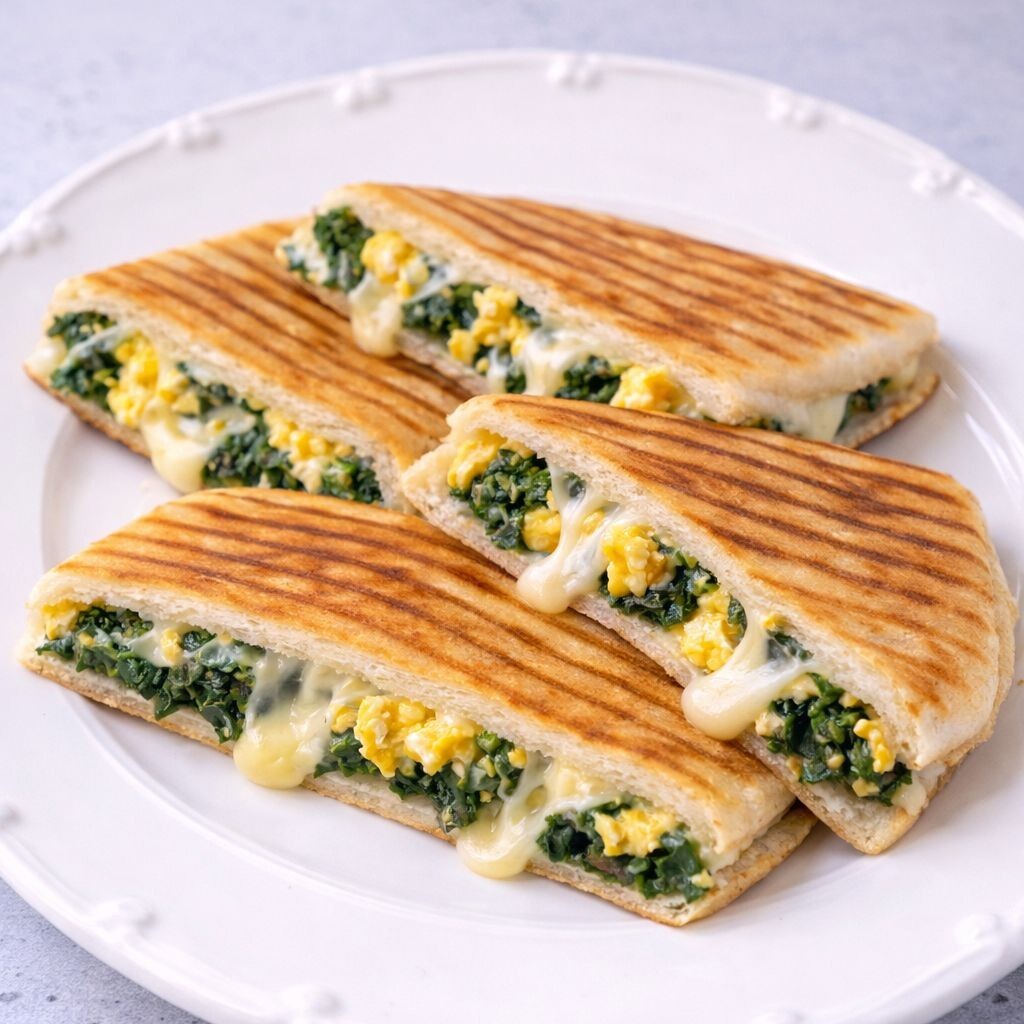 Ispanaklı Yumurtalı Bazlama Tost