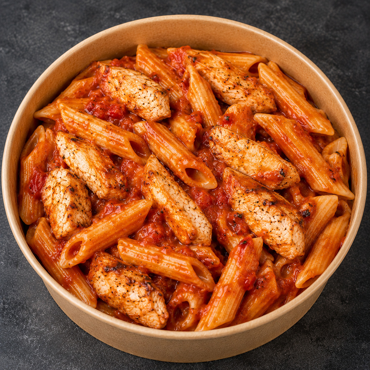Tavuklu Napolitan Soslu Penne Makarna