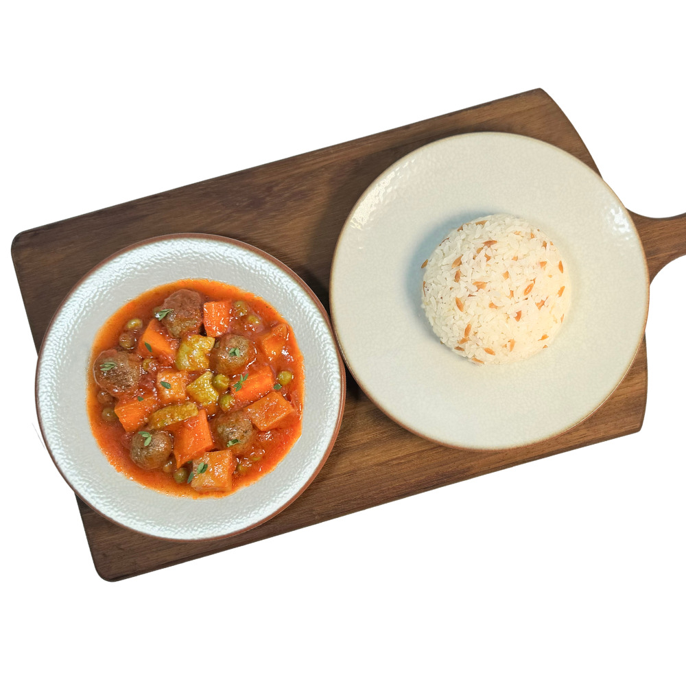 Sebzeli Sulu Köfte & Pirinç Pilavı (400 Gr.)